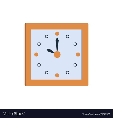 Clock Vector, Time Vector, Background Stylish, Square Clock, Apple Illustration, Square Clocks, Clock Icon, Wall Watch, Square Wall Clock