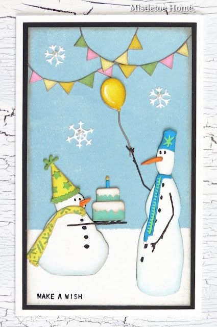 Twig And Stump, Winter Birthday Cards, Tom Holtz, Winter Cards Handmade, Sizzix Projects, Ranger Distress Ink, Tim Holtz Cards, Snowman Cards, Snowflake Cards