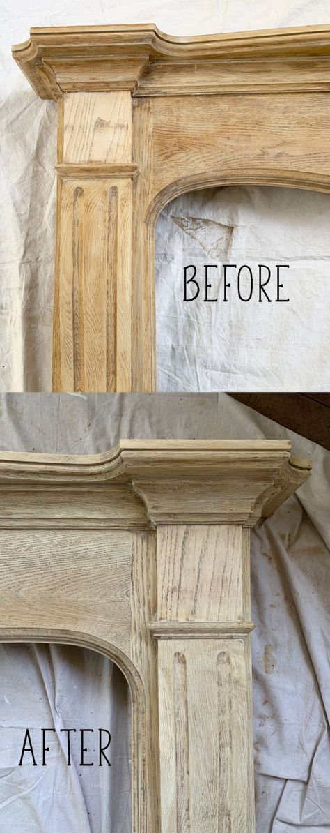 Use Zinsser Wood Bleach for an Instant Update - Start at Home Decor Wood Bleach, Bleach Wood, Raw Wood Furniture, Stripping Furniture, At Home Decor, Oak Bedroom Furniture, Bleached Wood, Oak Bedroom, Diy Furniture Renovation