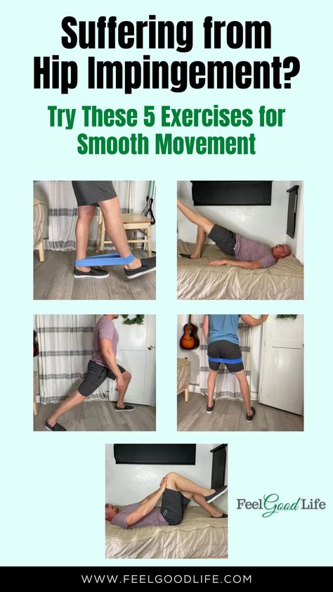 Exercises For Hip Impingement, Hip Impingement Exercises, Hip Impingement, Hip Health, Hip Strengthening Exercises, Bursitis Hip, Hip Exercises, Therapy Exercises, Hip Pain Relief