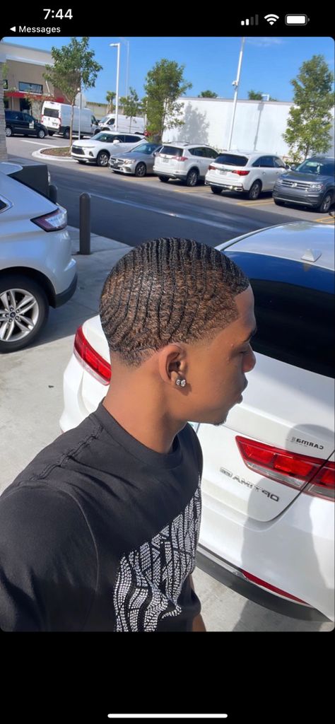 Waves Black Men, Wave Haircut, Waves Hairstyle Men, Guys Grooming, Waves Haircut, Black Hair Cuts, Black Men Haircuts, Curly Waves, Black Men Hairstyles