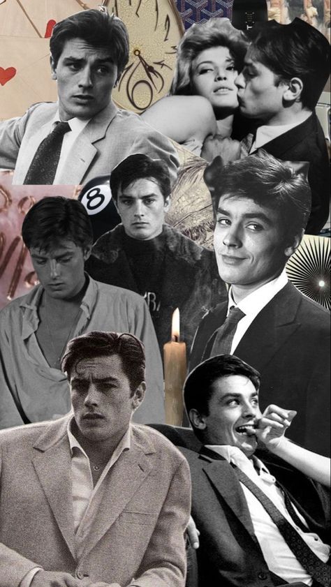 Old Hollywood Movies, Girls Diary, Vintage Icons, Alain Delon, Gym Workout For Beginners, Aesthetic Guys, Oui Oui, Aesthetic Images, Hollywood Celebrities