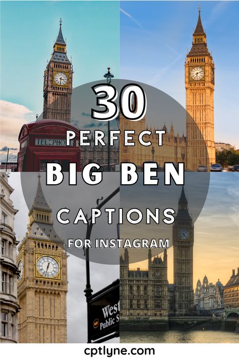 London Quotes, Timeless Quotes, Vacation Captions, Big Ben Clock, Big Ben London, Travel Quotes Wanderlust, Beautiful Travel Destinations, Iconic Buildings, Captions For Instagram