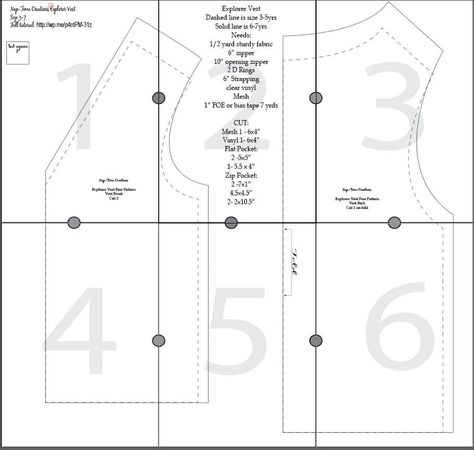 a free pattern to make a little explorers vest for kids. The pdf pattern works for both boys and girls and come in sizes that will fit kids 3-7 years old {approximately} Boys Sewing Patterns Free, Diy Vest Pattern, Vest Pattern Sewing, Vest Free Pattern, Girl Scout Vest, Diy Vest, Toddler Sewing Patterns, Boys Sewing Patterns, Vest Pattern Free