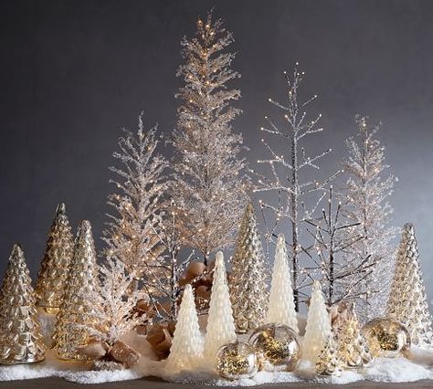 Outdoor Candyland, Crystal Trees, Christmas Float, Silver Christmas Decorations, Gold Christmas Decorations, Candyland Decorations, Christmas Outdoor, Christmas Mantle, White Christmas Decor