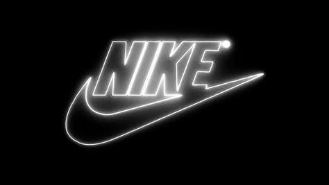 Black white neon nike icon Neon Nike, Nike Neon, Neon Aesthetic, Black Neon, Phone Apps, App Icon, Neon, Black White, Black And White