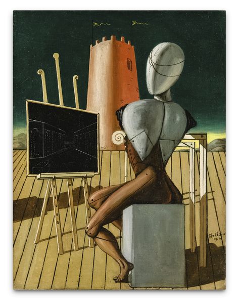 chirico, giorgio de il vati ||| architecture ||| sotheby's pf1926lotb33zxen Giorgio De Chirico, Metaphysical Art, Inside Art, Tate Gallery, Piet Mondrian, Italian Art, Italian Artist, Fantastic Art, Magazine Art