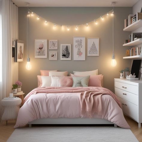 Teen Bedroom Decor Ideas, Black Bedroom Furniture Decor, Cozy Teen Bedroom, Patterned Pillows, Chic Desk, Black Bedroom Furniture, Black Bedroom, Small Potted Plants, Bedroom Goals