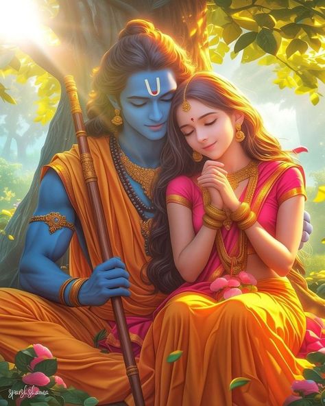 Ram Sita Wallpaper Hd, Siya Ram Painting, Ram Photos Hd, Ram Images Hd, Ram Sita Image, Cartoons Krishna, Ram Sita Photo, Rama Sita, Siya Ram