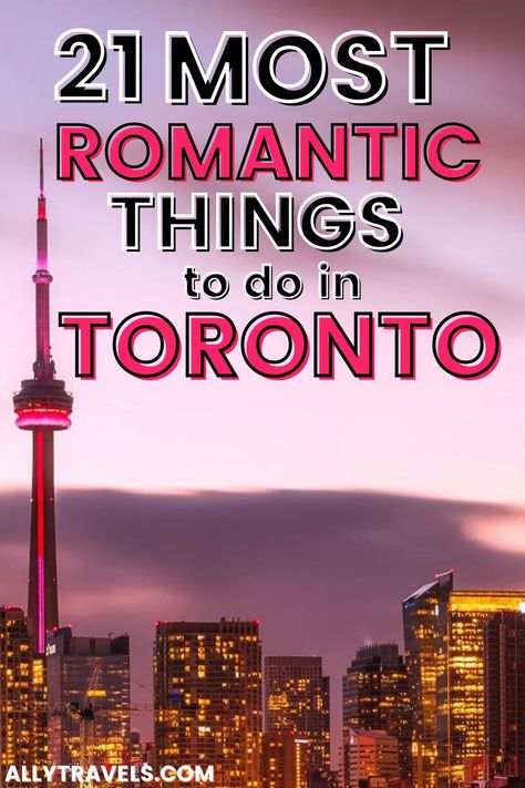 Planning a romantic night out in Toronto? Check out my guide to the most romantic things to do in Toronto. My list includes free things to do, romantic restaurants in Toronto, romantic places in Toronto, romantic places in Toronto, Toronto date night ideas, including spots for dinner and drinks. Places In Toronto, Toronto Travel Guide, Best Restaurants In Toronto, Things To Do In Toronto, Visit Toronto, Unique Date Ideas, Romantic Restaurants, Travel Destinations Photography, Toronto Island