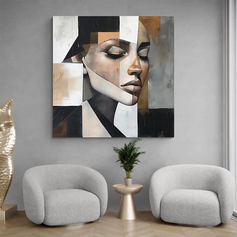 Salon Picture Wall, Charmed Characters, Art Mignon, Landscape Art Painting, Abstract Portrait, Cute Art Styles, Art Moderne, Face Art, Figurative Art