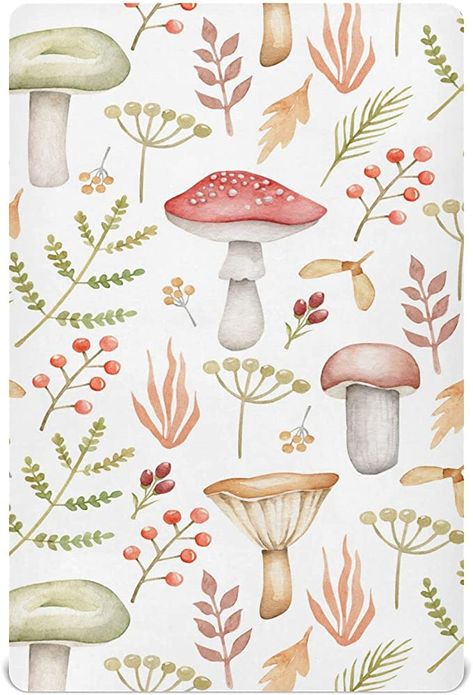 Fairy Nursery Theme, Forest Baby Nursery, Fairy Nursery, Baby Room Themes, Mushroom Drawing, Baby Sheets, Crib Toddler Bed, Forest Baby, Nursery Room Design