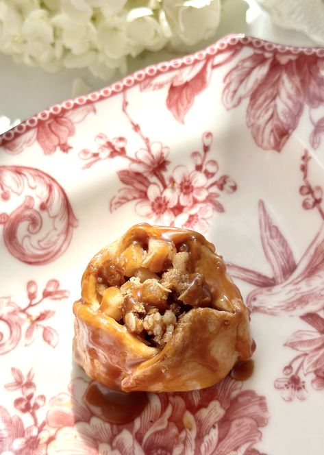 Caramel Apple Tartlets Recipe, Caramel Apple Blossoms, Omaha Steaks Apple Tartlets Recipe, Apple Blossoms Dessert, Caramel Apple Blossom Recipe, Apple Blossom Dessert, Apple Tartlets Recipe, Brownie Mischief, Caramel Apple Tartlets