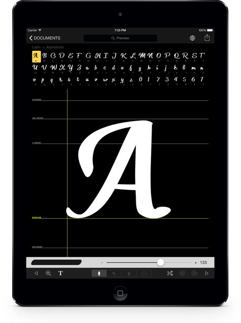 iFont app for creating custom fonts Make Your Own Font, Apps For Writers, Create Your Own Font, Editing Resources, Font Maker, Desktop Publishing, Best Fonts, Best Ipad, Visual Thinking