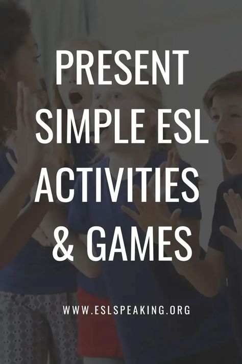 Check out these present simple ESL games and activities for all ages. Have some fun teaching the simple present.  #teachingenglish #teachingesl #esl #efl #tefl #elt #tesol #tesl #celta #delta #englishteachers #englishteacher #teachingenglishabroad #teachingesl #eslteacher How To Teach Grammar, Lesson Plan Ideas, Some Sentences, Simple Present Tense, Esl Games, Simple Present, Word Challenge, Simple Activities, Teaching Game