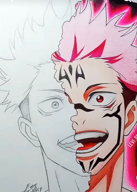 Work five days. Hope you guys like it. Sukuna Drawing, Naruto Goku, Cherry Blossom Drawing, Emoji Coloring Pages, Anime Face Drawing, Anime Picture Hd, Naruto Sketch Drawing, Pencil Sketch Images, Naruto Sketch