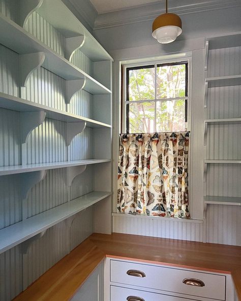 All Posts • Instagram Cottage Storage Ideas, Beach House Pantry, Cabin Pantry, Garage Pantry, Cottage Storage, Laundry Pantry, House Pantry, Elizabeth Stone, New England Farmhouse