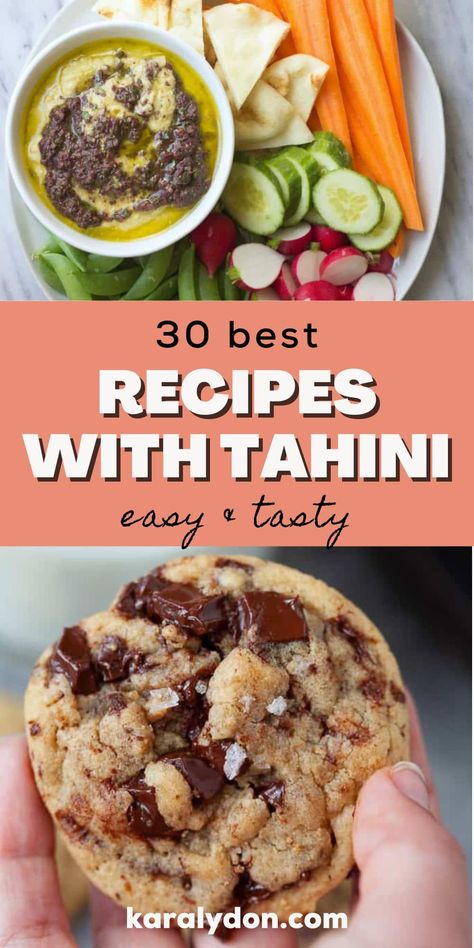 Recipes Using Tahini, Tahini Uses, Recipes With Tahini, Book Village, Tahini Recipes, Lentil Hummus, Mediterranean Desserts, Dressings Recipes, Lemon Tahini Sauce