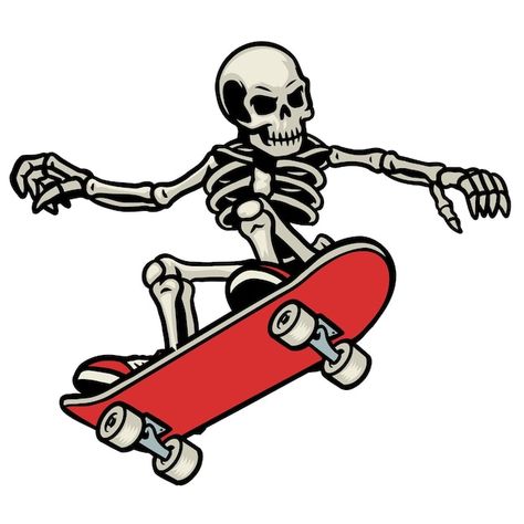 Skateboard Tattoo, Skater Art, Skateboard Logo, Skate And Destroy, Skeleton Illustration, Cool Car Drawings, Beach Illustration, Halloween Flyer, Longboard Skateboard