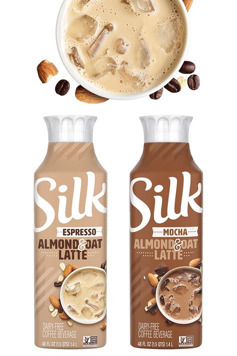 Oat Milk Packaging, Dairy Free Coffee, Vegan Ice Cream Recipe, Food Innovation, Milk Packaging, Bottle Design Packaging, Milk Bottles, Flavored Milk, Coffee Espresso