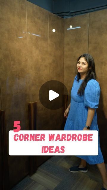 Sonika Khurana Sethi on Instagram: "5 corner wardrobe Ideas 💡  . . . . #cornerwardrobes #wardrobe #wardrobedesign #interior #innovativehardware #hardware #homedesign #coloraza   (Wardrobe ideas, corner wardrobe ideas, hardware, interior design, innovation)" Corner Cupboard Bedroom Ideas, L Shaped Wardrobe Design Closet Ideas, Glass Almirah Designs Bedrooms, Corner Wardrobe Sliding Doors, How To Use Corners In Closets, Corner Wall Wardrobe Ideas, Wardrobe Interiors Ideas, How To Use Corner Wardrobe Space, Wardrobe Design Bedroom Corner