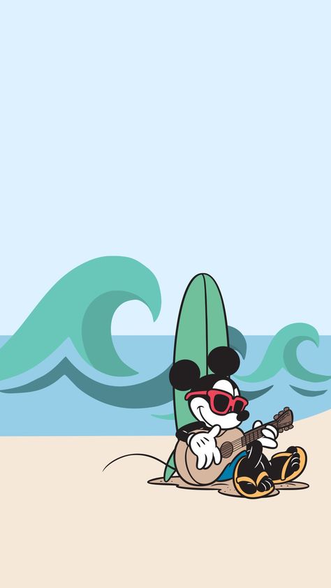 Disney Summer Aesthetic, Disney Summer Wallpaper, Summer Screensavers, Classroom Screen, Mickey Mouse Background, Cute Backgrounds For Iphone, Disney Wallpapers, Tumblr Backgrounds, Disney Background