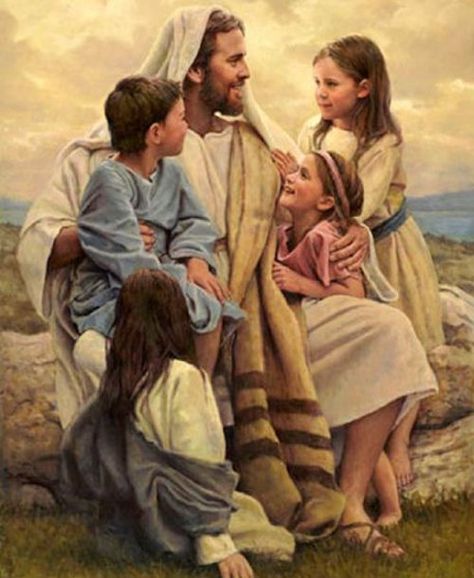 Children hold a special place in HIS HEART... Their innocence and unconditional love and trust are the qualities . He admires most preaching to HIS disciples , HE said. Lds Primary Talks, 동화 삽화, Pictures Of Christ, Older Man, Lds Art, Religious Pictures, Ayat Alkitab, Jesus Art, Perfect Love