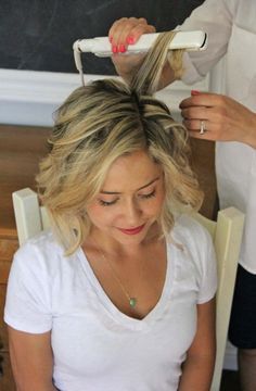 Wavy Hairstyles, Beach Waves For Short Hair, Short Hair Waves, Frizz Free Hair, Hair Done, Short Hairstyle, Hair Waves, Great Hair, Hair Today