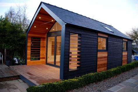 Timber Frame Building, Garden Cabins, Cedar Cladding, Prefab Cabins, Peak Design, Casa Container, Pipe Dream, Barn Style House, Ushuaia