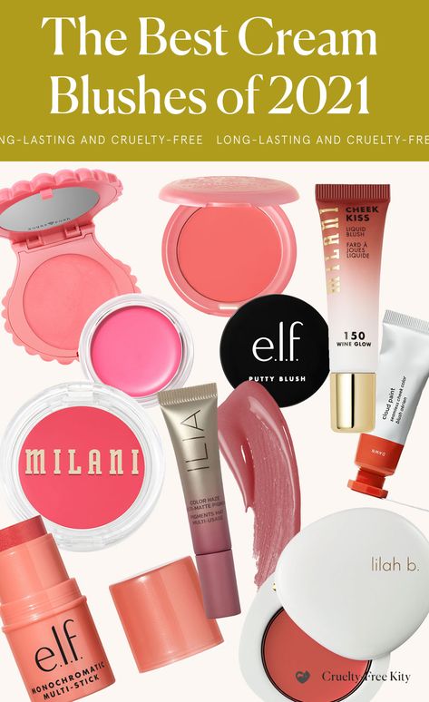 The Best Cream Blushes of 2021 (Long-Lasting, Cruelty-Free) Best Drugstore Blush For Fair Skin, Best Drugstore Cream Blush, Drugstore Cream Blush, Best Blush For Fair Skin, Cream Blush How To Apply, Blush Brands, Affordable Blush, Best Cream Blush, Best Drugstore Blush