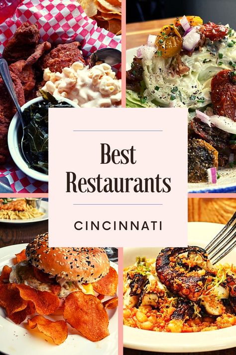 Planning to visit Cincinnati, Ohio? You will regret missing places on this list of the best restaurants, foods, and places to eat in Cincinnati. We’re always on the hunt for the best and most popular foods, attractions, restaurants, and places to eat anytime we travel. Follow us and don't miss out on them for your next trip. Places To Eat In Cincinnati Ohio, Best Restaurants In Cincinnati Ohio, Cincinnati Ohio Food, Cincinnati Ohio Things To Do, Oyster Restaurant, Cincinnati Food, Cincinnati Restaurants, Best German Food, Vacation 2024