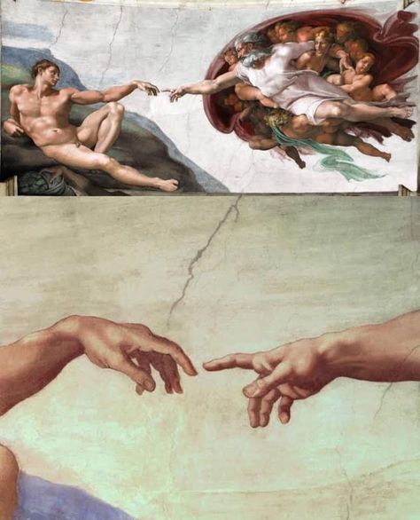 Michael Angelo Painting, Meaning Of Art, Chapel Ceiling, Sistine Chapel Ceiling, The Sistine Chapel, The Creation Of Adam, Amazing Paintings, Sistine Chapel, The Creation