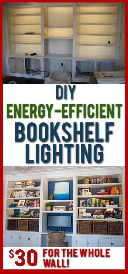 Love these DIY lights for bookshelves or under cabinets. Such soft, even light and it's SO cheap to buy and install! Closet Furniture, Bookshelf Lighting, Diy Lights, Bookcase Lighting, Garage Room, Renovation Inspiration, Shelf Lighting, Creative Decoration, Bookshelves Diy