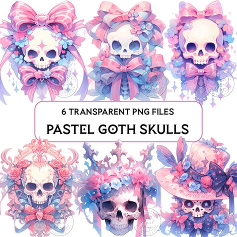 Pastel Goth Art Style, Pastel Goth Aesthetic Art, Pastel Goth Art Kawaii, Pastel Goth Clipart, Kawaii Goth Art Creepy Cute, Pastel Goth Aesthetic, Creepy Cute Fashion, Pastel Punk, Treasure Crafts