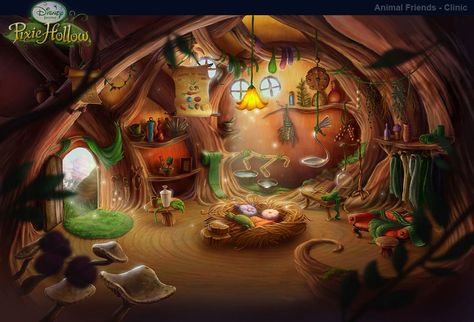 Elixa's Hospital Disney Fairies Pixie Hollow, Tinkerbell And Friends, Hollow Tree, Pixie Hollow, Disney Fairy, Disney Fairies, Art Disney, Fairy Godmother, Fairy Angel