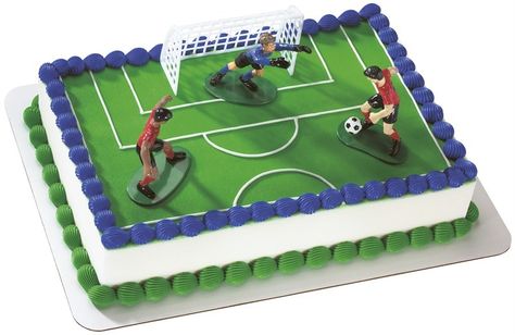 Soccer Birthday Cakes, Teen Cakes, Soccer Cake, Sports Games For Kids, Birthday Cakes For Teens, Cake Kit, Football Cake, Soccer Birthday, Cake Decorating Kits