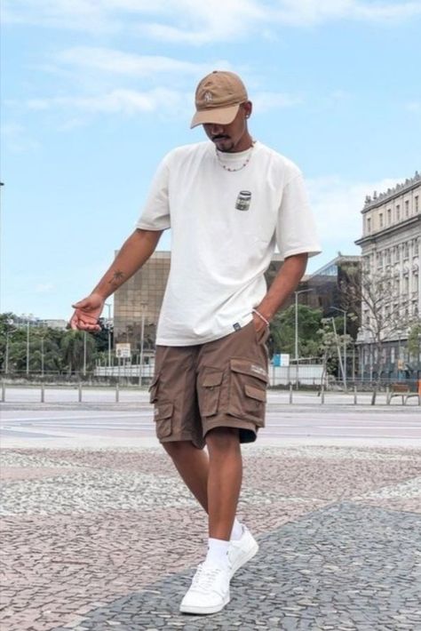 Summer Outfits Men Streetwear, Men Street Fashion, Outfits Preppy, Mens Shorts Outfits, Korean Summer, Mens Summer Outfits, Mens Casual Outfits Summer, Street Fashion Men Streetwear, Guys Clothing Styles