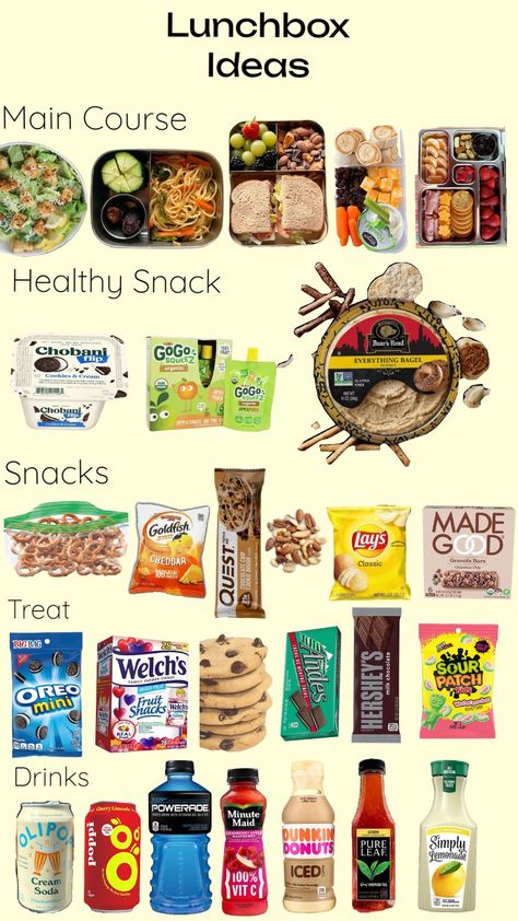 lunch box ideas for work or school! #lunch #lunchbox #snacks #healthy #healthylunch Balanced School Lunch Ideas, Lunch Box Cute Aesthetic, Highschool Lunch Box Ideas, School Lunch Ideas For 6th Grade, Back To School Bento Box Ideas, Scho Lunch Ideas, Meals For School Lunchbox Ideas, Easy Quick School Lunch Ideas, School Lunch Ideas For High School