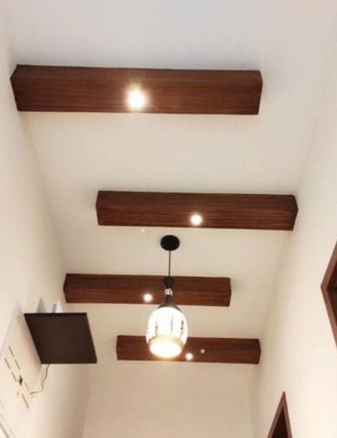 False Roofing Ideas, Fall Ceiling Designs For Passage, Passage Fall Ceiling Designs, Fall Sealing Design For Hall, Passage False Ceiling Design, Sealing Design Roof Hall, Wooden Roof Ceiling, Kitchen Pop Ceiling Design, Passage Ceiling Design