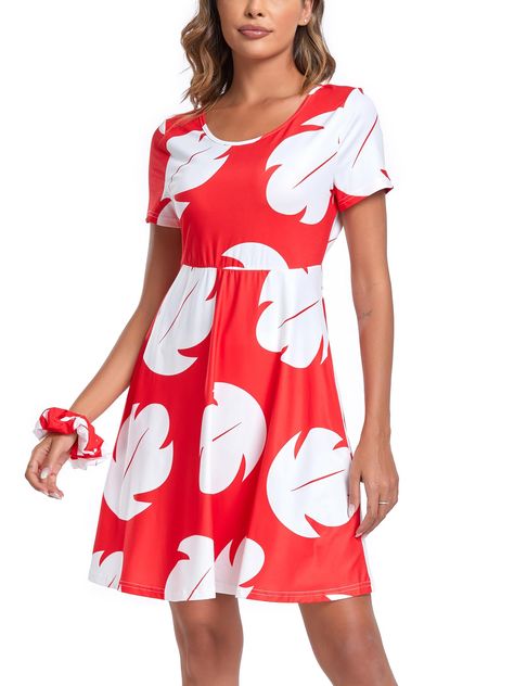 PRICES MAY VARY. The Lilo Dress features a playful and whimsical design. Made from high-quality, comfortable fabric, the bright colors and intricate details make it a standout choice for any Halloween party or event. The costume includes a colorful Lilo dress made from high-quality, comfortable fabric. The dress features a signature red and white pattern with beautiful floral accents, which capture the essence of the Hawaiian theme. To complete the Lilo look, the costume also includes a matching Lilo Costume, Lilo Dress, Red And White Pattern, Hawaiian Theme, Summer Beach Dress, Dress Knee Length, Whimsical Design, Hawaiian Dress, Fancy Party