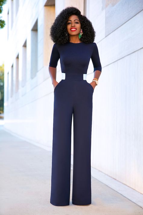 Jumpsuit Business Outfit, Work Jumpsuits For Women, Jumpsuit And Blazer Outfits, Jumpsuit Work Outfit, Work Jumpsuit Outfit, Jump Suites Outfit, Business Jumpsuit, Contrast Outfit, Stylish Business Outfits