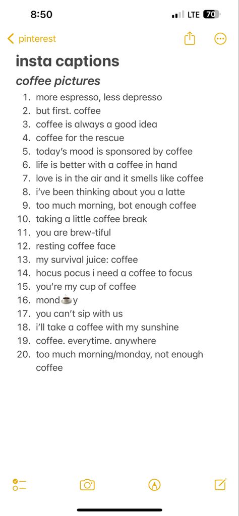 Morning Instagram Story Caption, Instagram Caption Coffee, Coffee Shop Ig Captions, Cafe Bio Instagram, Coffee Date Captions Instagram Story, Good Morning Ig Captions, Coffee Ig Story Caption, Coffee Picture Captions, Art Ig Captions