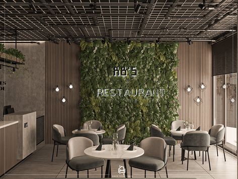 Coffee Bar Green, Cafeteria Design, Urban Furniture Design, Modern Restaurant Design, Bakery Design Interior, Vray Render, Industrial Restaurant, Coffee Shop Interior Design, Green Interior Design