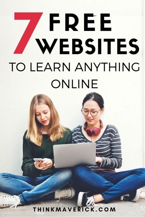 7 Free Online Learning Sites to Learn Anything Online - ThinkMaverick - My Personal Journey through Entrepreneurship Free College Courses, Free Learning Websites, Free Online Education, Free Online Learning, Learning Sites, Learn Anything, Free Online Classes, Online Business Tools, Professional Learning