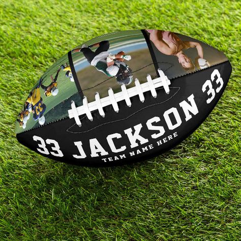 Jackson Name, Football Banquet, Football Coach Gifts, Senior Football, Creative Gifts For Boyfriend, Great Graduation Gifts, Jersey Football, Adult Birthday Invitations, Football Gear