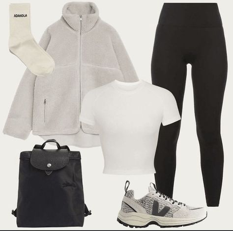 Adanola Leggings Outfit, Walk Outfit Winter, Autumn Sport Outfit, Adanola Outfit, Sports Outfits Aesthetic, Walk Outfits, Winter Look Book, Walking Outfit, Layering Basics