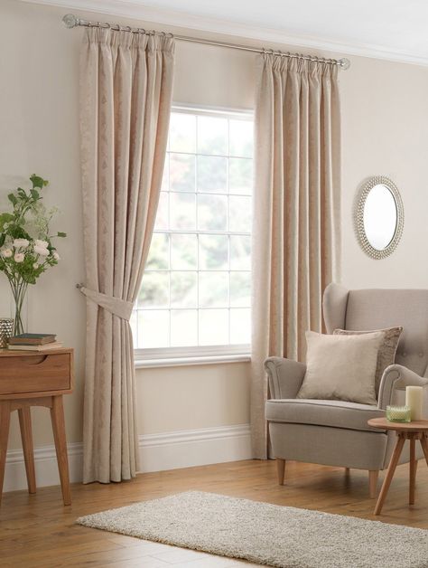 Curtains For Cream Walls, Cream Curtains, Measuring Curtains, Wide Curtains, Cream Walls, Made To Measure Blinds, Thermal Curtains, Darkening Curtains, Pencil Pleat