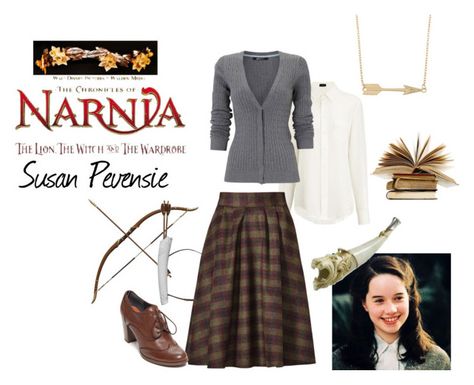 "Susan from "The Lion The Witch and The Wardrobe"" by le-piano-argent ❤ liked on Polyvore featuring Joseph, J.O.A., Fremada, Tommy Hilfiger, women's clothing, women's fashion, women, female, woman and misses Plus Size Outfits Aesthetic, Narnia Costumes, Susan Pevensie, Corset Outfits, Wardrobe Fashion, Movie Inspired Outfits, Book Week Costume, Modesty Outfits, Character Inspired Outfits