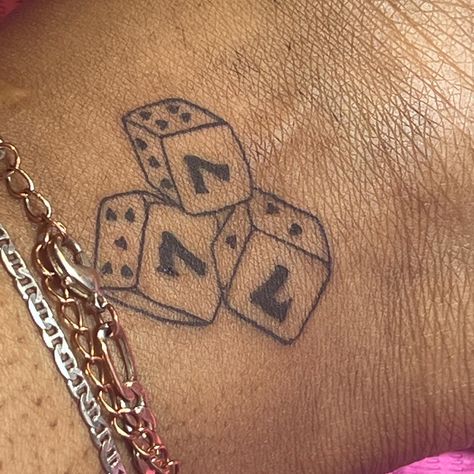 777 Ankle Tattoo, 444 Dice Tattoo, 7 Dice Tattoo, 333 Dice Tattoo, 666 Dice Tattoo, Luck Tattoo Men, 777 Lottery Tattoo, 777 Gambling Tattoo, Dice Angel Number Tattoo