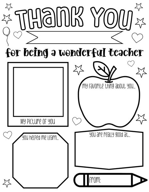 This Templates item by Momsofalltrades has 41 favorites from Etsy shoppers. Ships from United States. Listed on Jun 19, 2024 All About My Teacher Preschool, Teacher Appreciation Worksheet For Kids, Teacher Appreciation Kindergarten, Teacher Appreciation Week Ideas For Kids, Teacher Appreciation Preschool, Thank You Teacher Craft, Teacher Appreciation Coloring Sheets, Teacher Appreciation Drawings, Teacher Appreciation Craft From Students